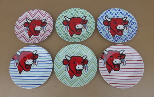 Assiettes plates vache - assiettes,