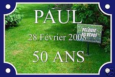 PLAQUE de RUE PERSONNALISABLE