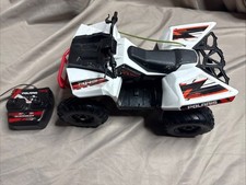 4x4 Polaris Quad Scrambler XP 1000 RC 4 Wheeler TOY W/Remote White Tested Works