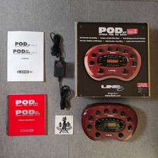 LINE 6 POD XT Guitar Multi Effect Pedal W/Box & Power Cord & Handbook