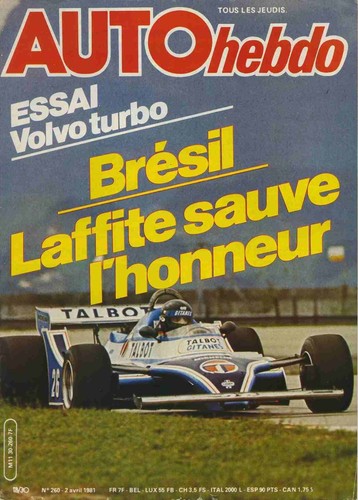 Auto hebdo 260 04 - hebdo, 03/04/1981
