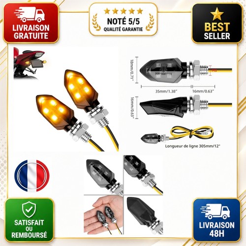 Lophe clignotants led moto - clignotants,