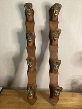 Support 4 Fusils Mural Cuir