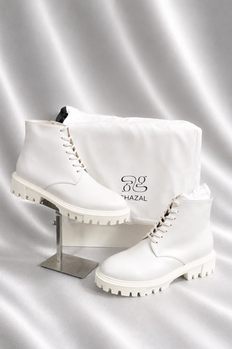 Bottines ghazal blanches - ghazal,