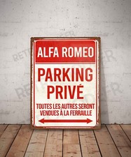 Plaque métal vintage Alfa