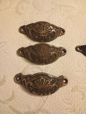 4 Poignées acier Meuble de