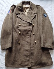 manteau militaire laine kaki uniforme Indochine Algérie French armée