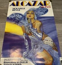 Vintage poster of a magazine of the legendary Cabaret ALCAZAR of PARIS 80s