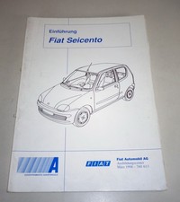 Training document/workshop manual Fiat Seicento from 03/1998