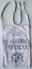Tintin - Herge Excl TL 1991 - Scepter d'O printed fabric shoulder bag 45x30cm