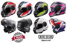 LS2 FF902 SCOPE II DUAL VISOR FLIP UP MOTORCYCLE CRASH HELMET  DURIA OXYD SOLID