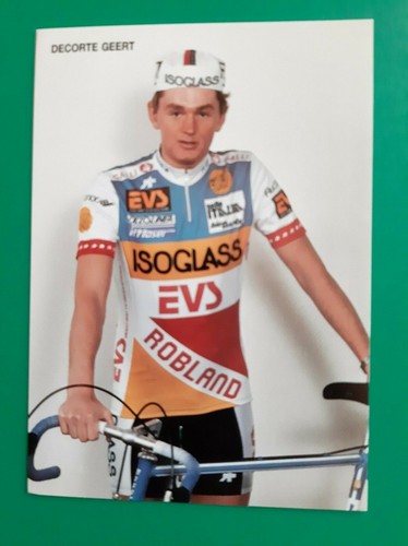 Cyclisme carte cycliste geert - carte,