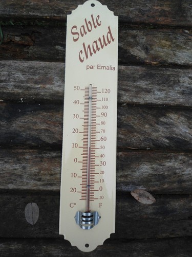 Thermomètre métal émaillé - thermomètre,