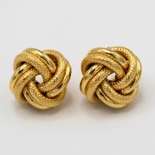 Boucles d'oreilles nœud en or