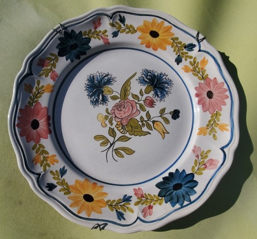 Assiette vintage faïence - assiette,