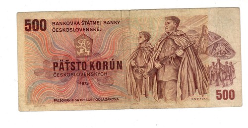 Czechoslovakia billet 500 - billet,