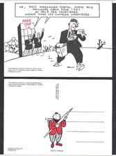 CHALAND (MANNEKEN-PIS) SERIE DES 2 CARTES POSTALES (Ed. MAGIC STRIP) NEUF