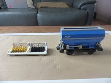 Lego : Set train complet  4536 ; Blue Happer Car ,wagon de marchandise de 1991