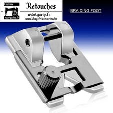 Pied de tressage réglable