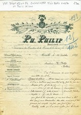 Dépt 13 & 84 - Marseille 27 Rue Barthélemy- T B Entête Briques Réfractaires 1897