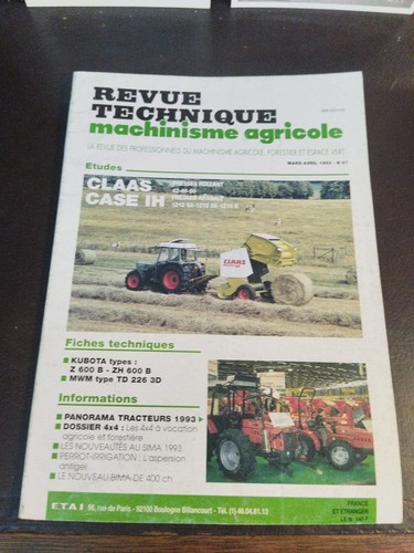 Revue technique machinisme - technique,