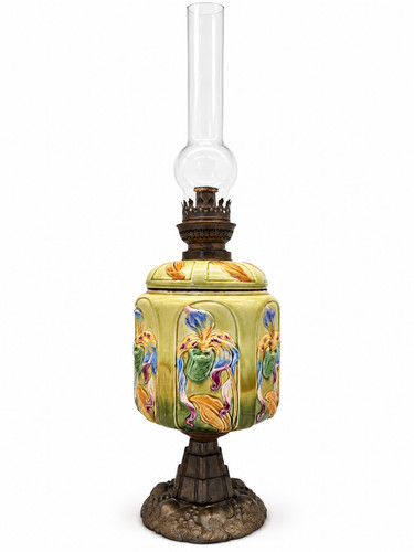 Grande lampe pétrole 1900 - lampe,
