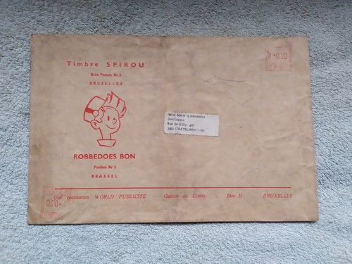 Enveloppe timbre spirou - enveloppe,