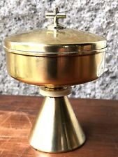 Art Deco Chalice Vermeil Solid Silver Gold Fine Gold Ciborium Antique