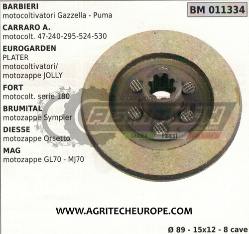 Disque embrayage motoculteur - disque,