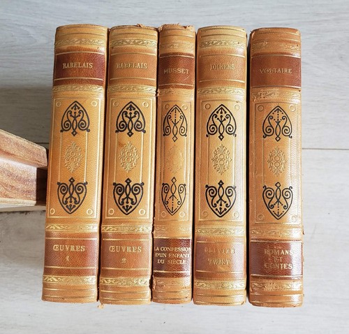 Lot livre ancien cuir 1961 - lot,