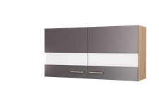 Armoire Murale 110 Cm Chêne Scié Gris Merle Respekta