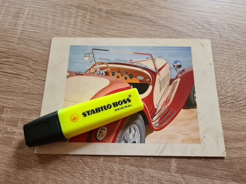 Postcard vintage bugatti type - vintage,