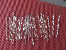 ++"536.8" LOT OF 25 GLASS TWISTED TUBE TASSELS FOR HANGING CHANDELIER