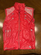 Michael Jackson thriller costume red Vest Size 12