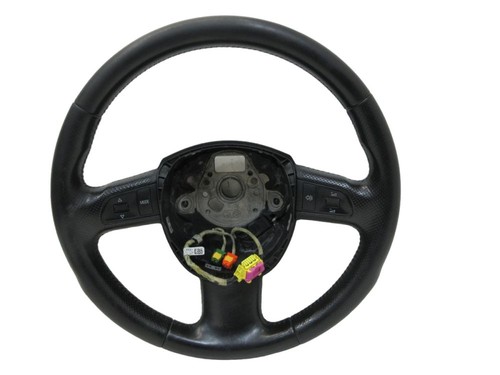 Volant noir cuir multifonction - volant,