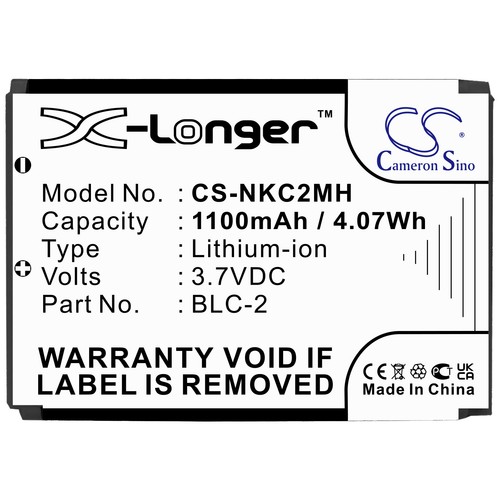 1100mah battery for nokia - 1100mah,