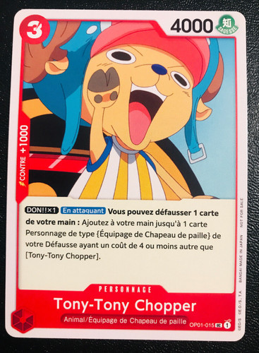 Carte one piece - piece, tony