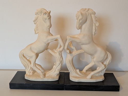 Ancien serre livres - ancien, chevaux