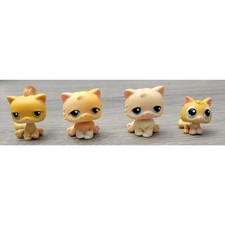 Hasbro Set of 4 Littlest Pet Shop Collectible Figurines Miscellaneous Cat
