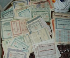 !!! TO SEIZE: lot of 40 DIFFERENT SECURITIES (shares, loans, shares, …)!!!!