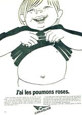 1970 Advertising 0721 Caravans Caravelair I Have Pink Lungs