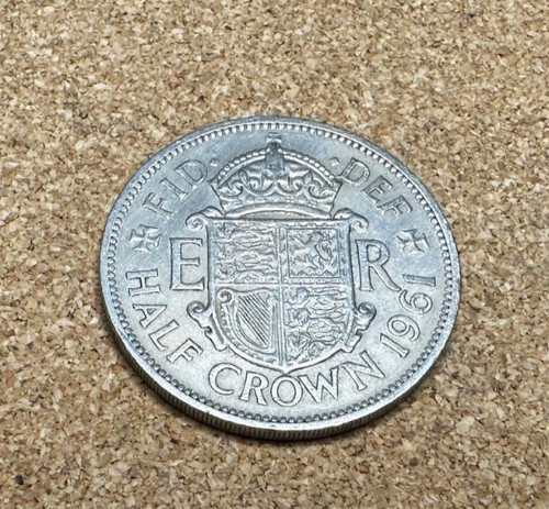Half crown coin 1961 - half,