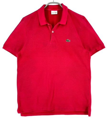 Lacoste polo rouge - rouge, homme
