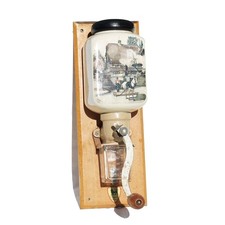 Sarreguemines Obernai Model Earthenware Wall Mounted Coffee Grinder