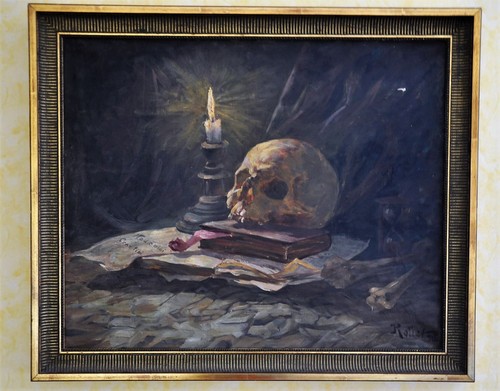 Huile sur toile - , ancienne