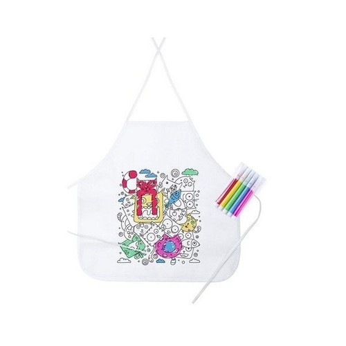Kids coloring kitchen apron - coloring,