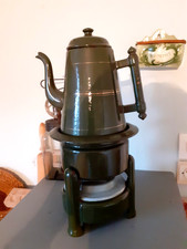 EXCEPTIONNEL RECHAUD AVEC CAFETIERE EMAILLEE...