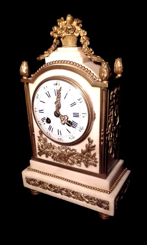 Xix pendule bronze marbre - pendule,
