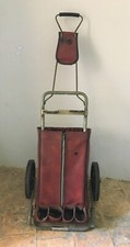 Vintage 50' Golf Cart SIT N REST Trolley Push Pull Cart Bag