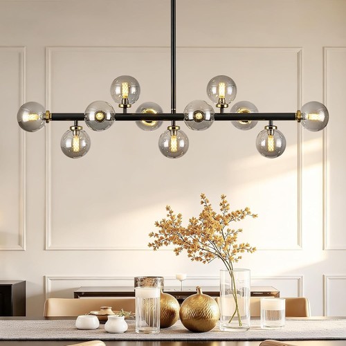 Light black gold sputnik - 11-light,
